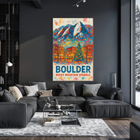 Boulder Rocky Mountain Sparkle Poster