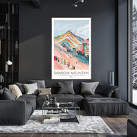 Rainbow Mountain Poster PosterGoat