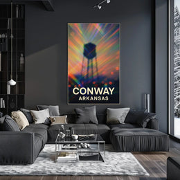 Conway Arkansas Scenic Minimalist Wanderlust Poster