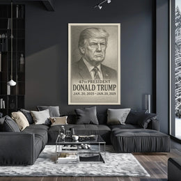 Donald Trump 47th President Poster