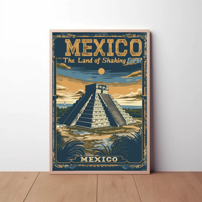 Mexico Chichen Itza Pyramid Heritage Poster Poster