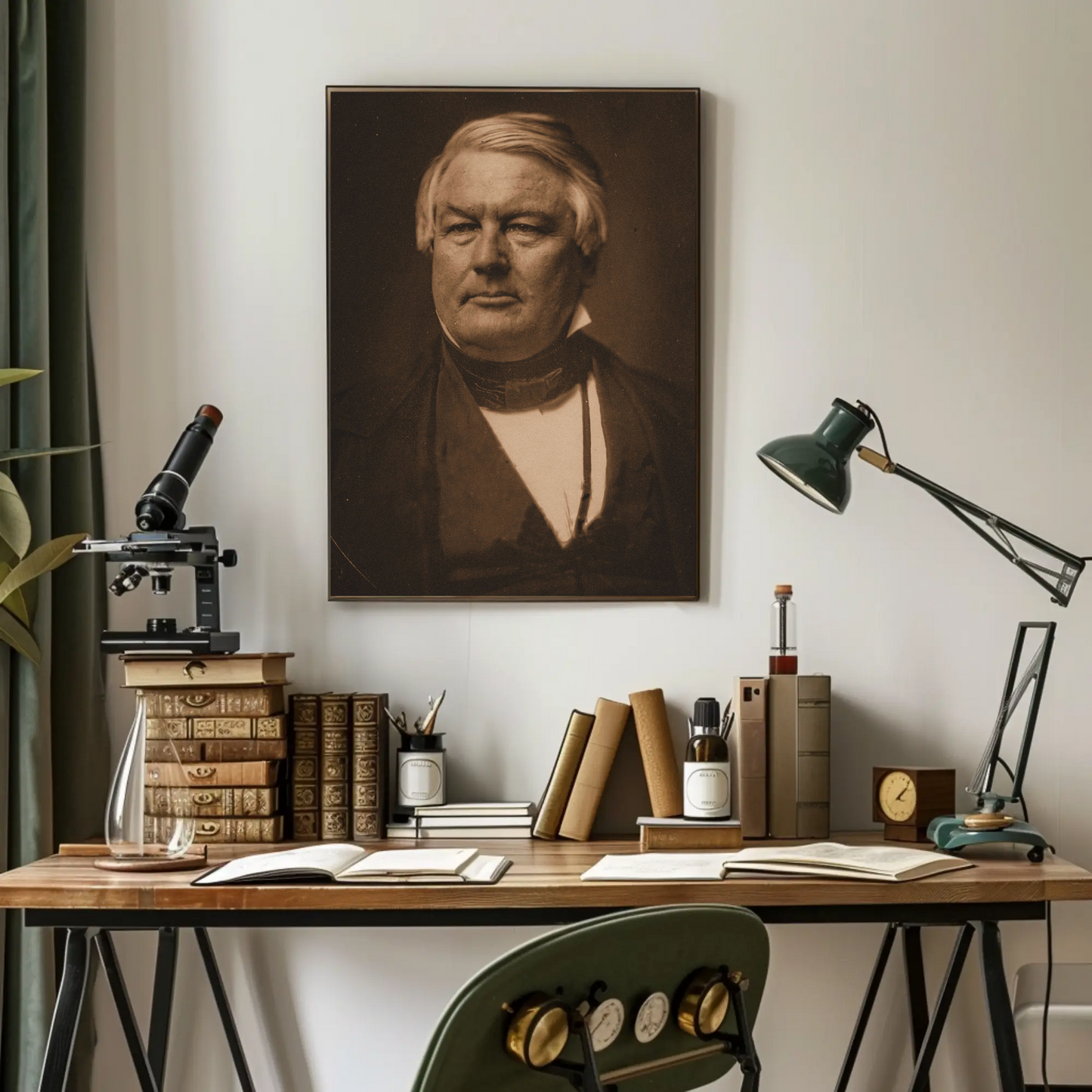 Millard Fillmore 13th President Sepia Photo