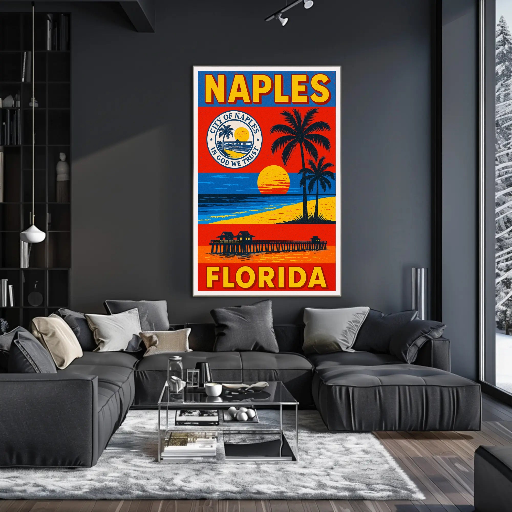 Welcome to Naples, Florida Poster PosterGoat