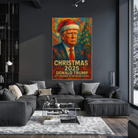 Christmas 2025 with Santa Hat Political or Propaganda Poster