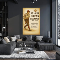 St. Louis Brown Stockings 18751877 Poster PosterGoat