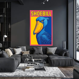 Shoebill Illustration Poster