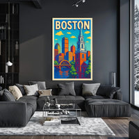 Boston Cityscape Poster