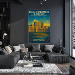 Palace Of Parliament Romania Poster