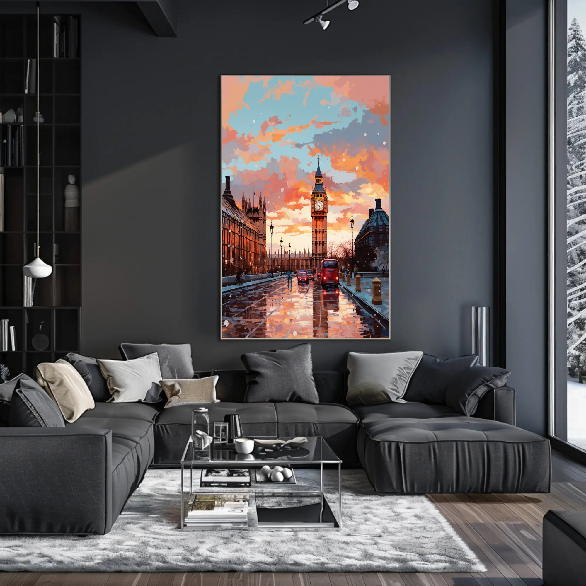 London At Dusk Poster PosterGoat