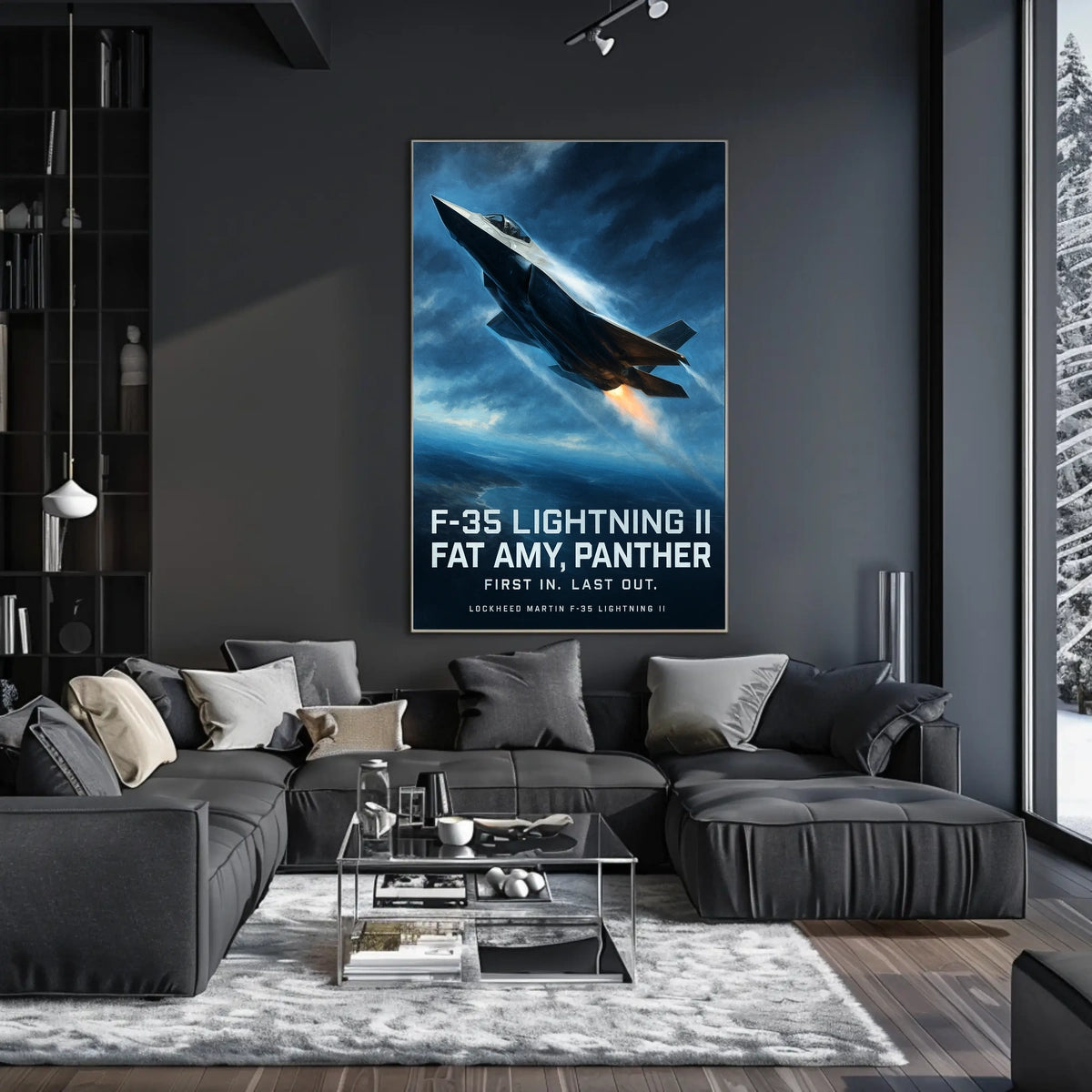 F-35 Lightning II First In, Last Out Poster