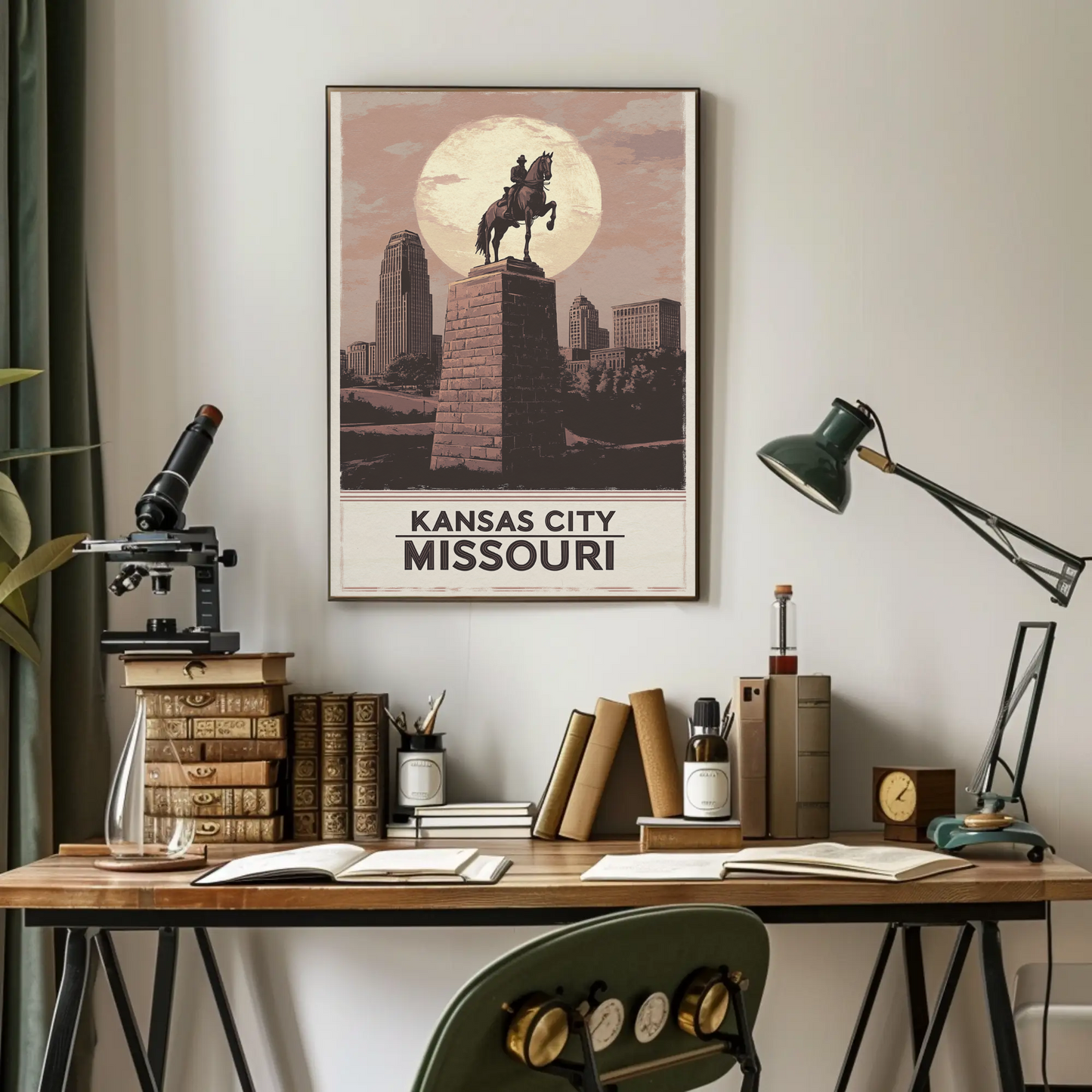 Kansas City Missouri Vintage Poster