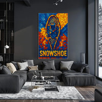 Snowshoe Mosaic Poster