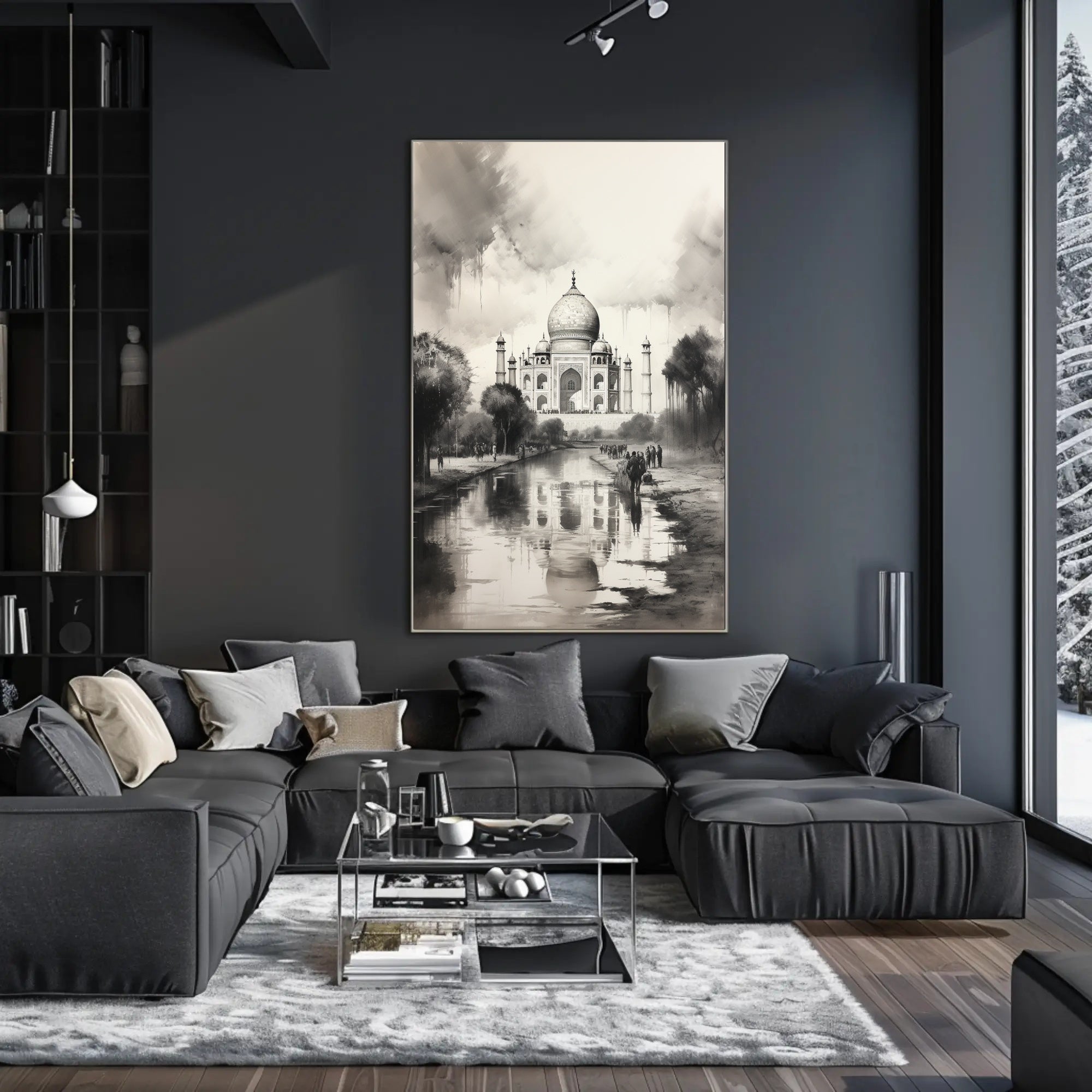 Majestic Reflections Of The Taj Mahal Poster