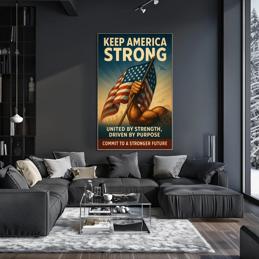 United by Strength Motivational Poster