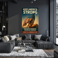 United by Strength Motivational Poster