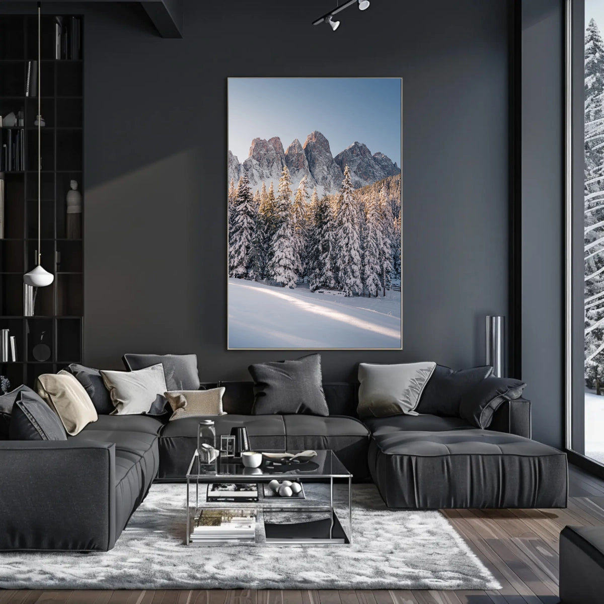 Breathtaking Winter Scene in a National Park Poster