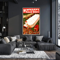 Newmann's Famous Road Show Vintage Cultural Poster