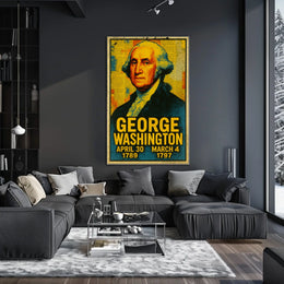 George Washington Pop Art Patriotic Poster Print