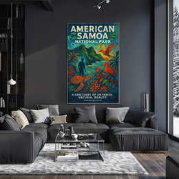 American Samoa National Park Untamed Beauty National Park Poster