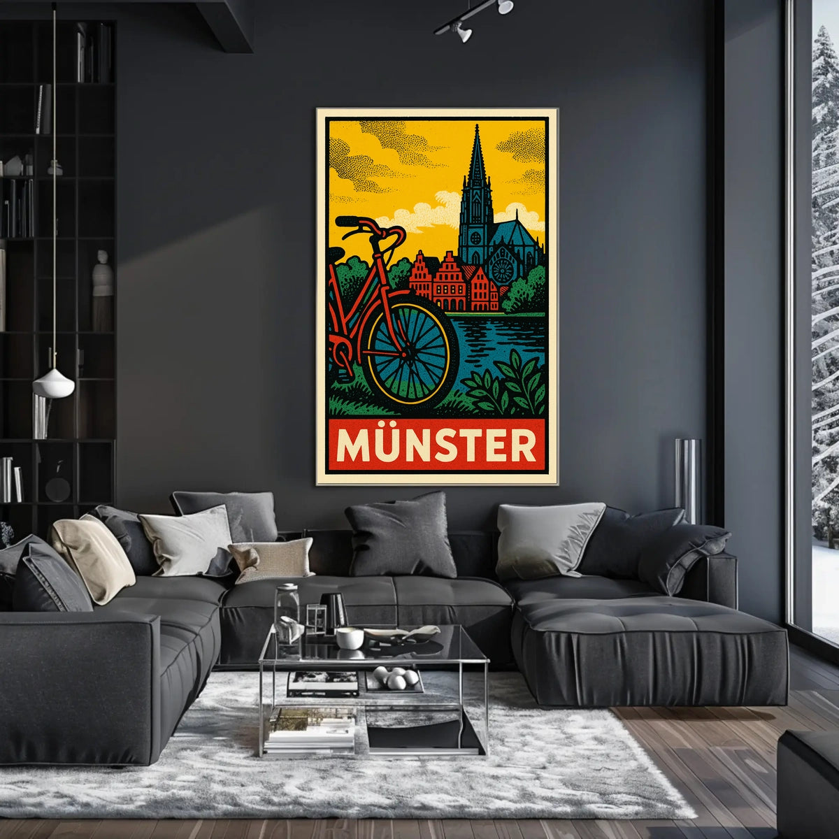 Münster Travel Poster