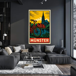 Münster Travel Poster