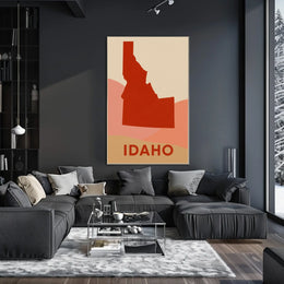 Idaho Silhouette Poster