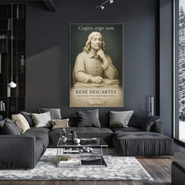 René Descartes The Father of Modern Philosophy Poster