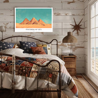 Giza Pyramids Adventure Travel Poster