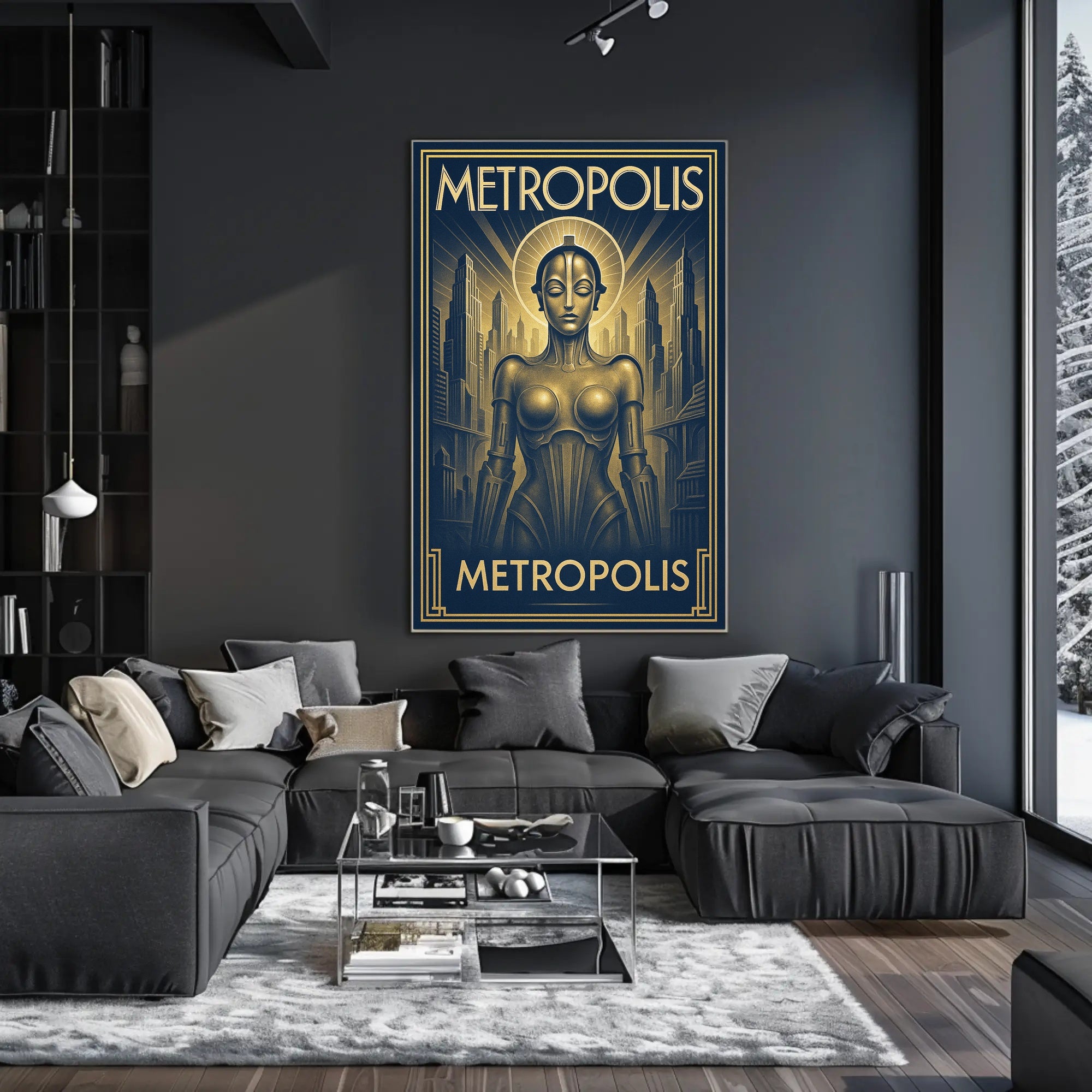Metropolis  Art Deco Futurism Poster PosterGoat