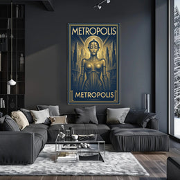 Metropolis  Art Deco Futurism Poster PosterGoat