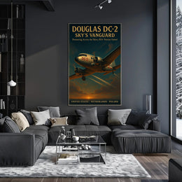 Douglas DC2 Vintage Aviation Poster Print