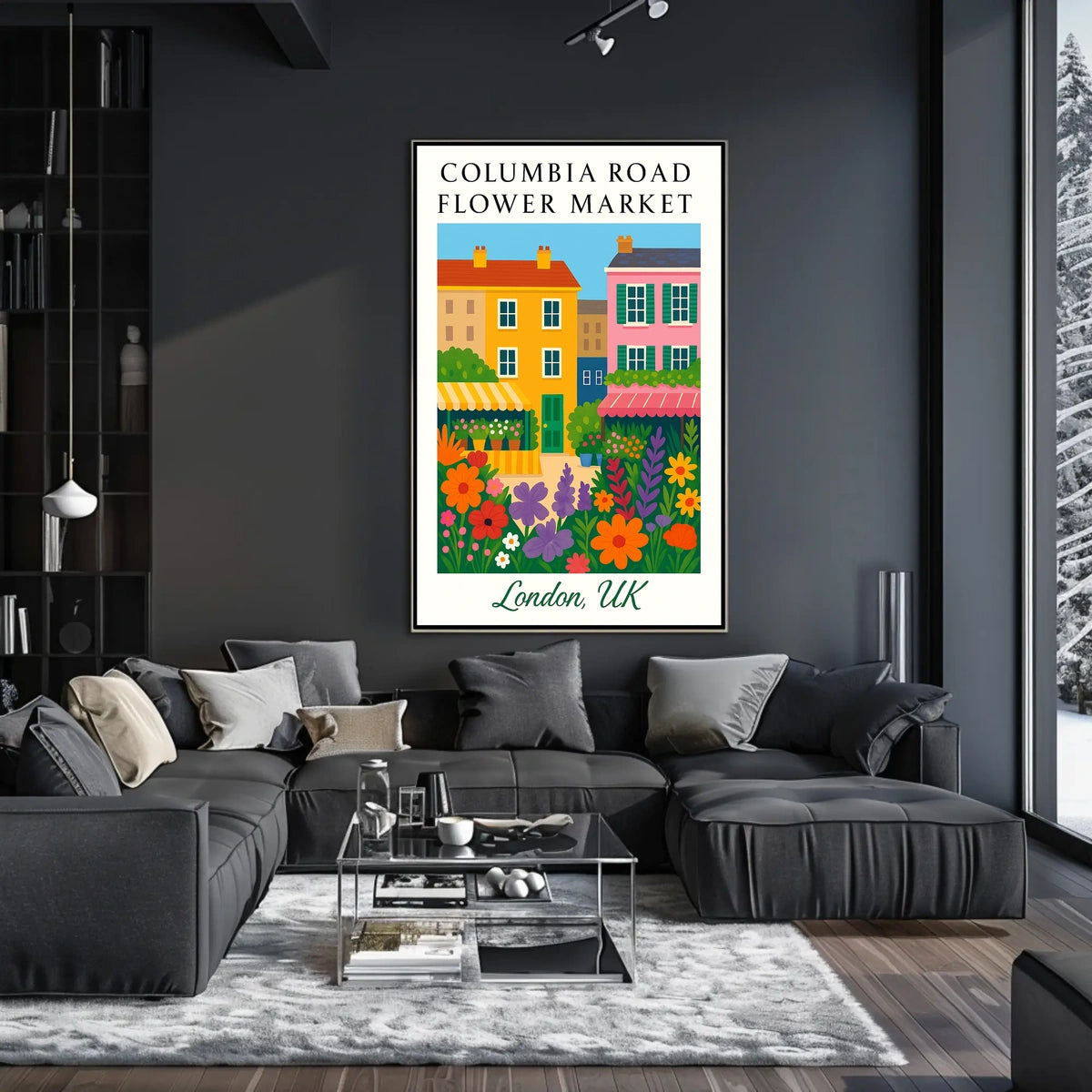 Columbia Road Flower Market Poster