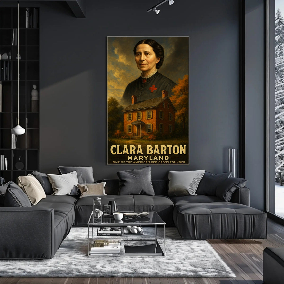 Clara Barton Home Of The American Red Poster