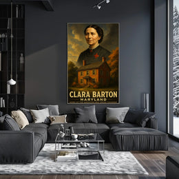 Clara Barton Home Of The American Red Poster