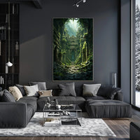 Ancient Ruins In The Jungle Poster