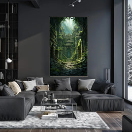 Ancient Ruins In The Jungle Poster