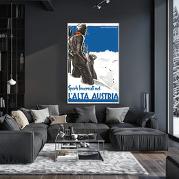 Winter Sports In Upper Austria Poster