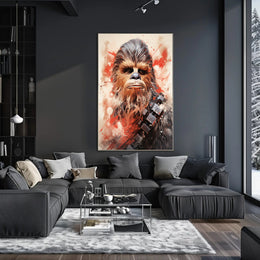 Galactic Warrior Portrait Poster