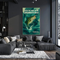 Fishing Adventure Vintage Style Sports Poster