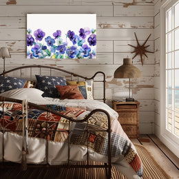 Purple Blooms Watercolor Poster