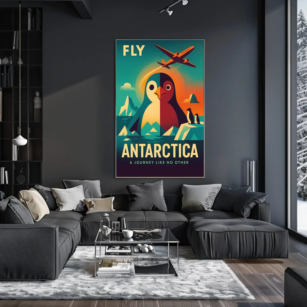 Antarctica Adventure Vintage Travel Art Poster PosterGoat
