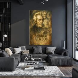 Andrew Jackson 7th President of the United States Double Exposure Poster