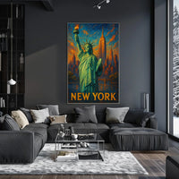 New York Cityscape Poster