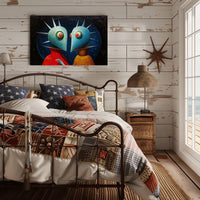 Surreal Alien Sci-Fi Art Poster - Futuristic Sci-Fi Poster
