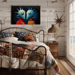 Surreal Alien Sci-Fi Art Poster - Futuristic Sci-Fi Poster