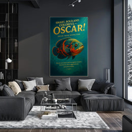 Oscar Fish Illustration: Bold Aquatic Art Poster