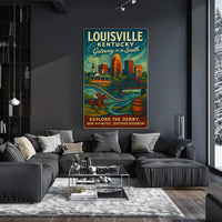 Louisville, Kentucky Gateway to the South Poster