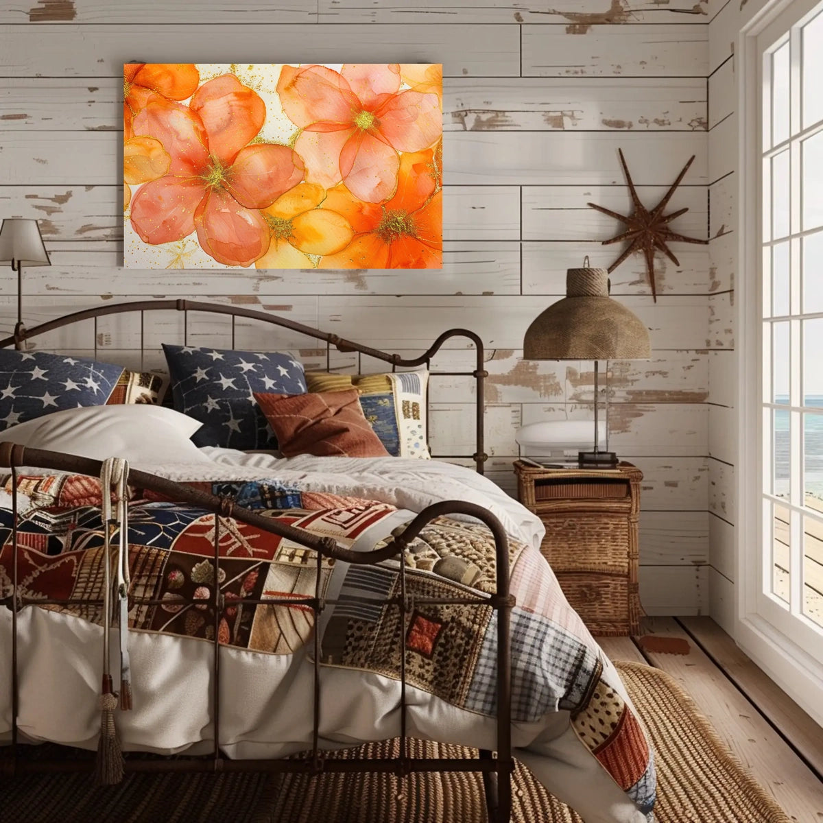 Vibrant Floral Art Poster