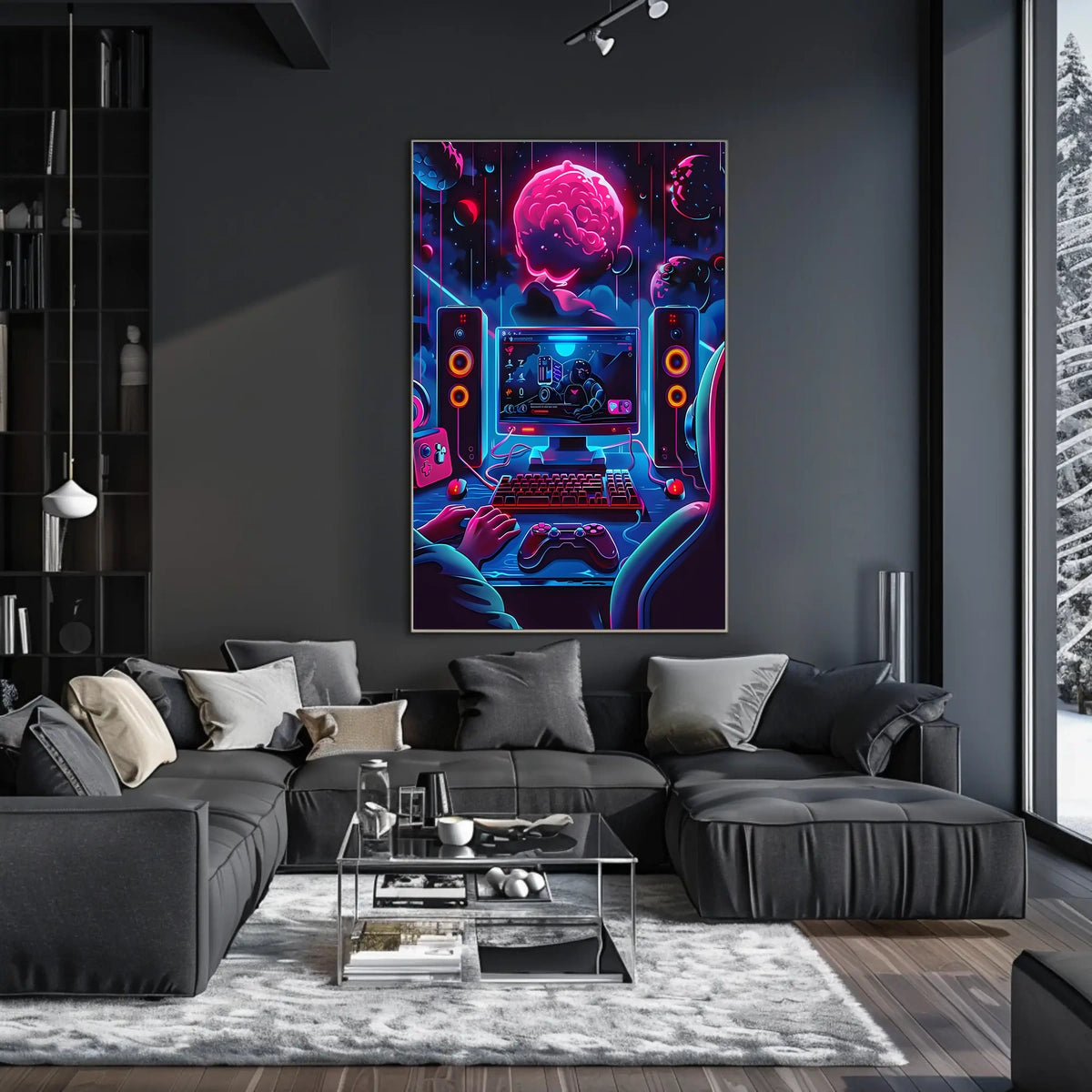 Cosmic Gaming Adventure Poster