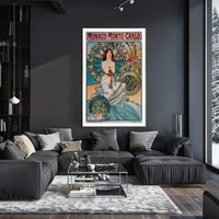Monte Carlo Vintage Travel Art Poster